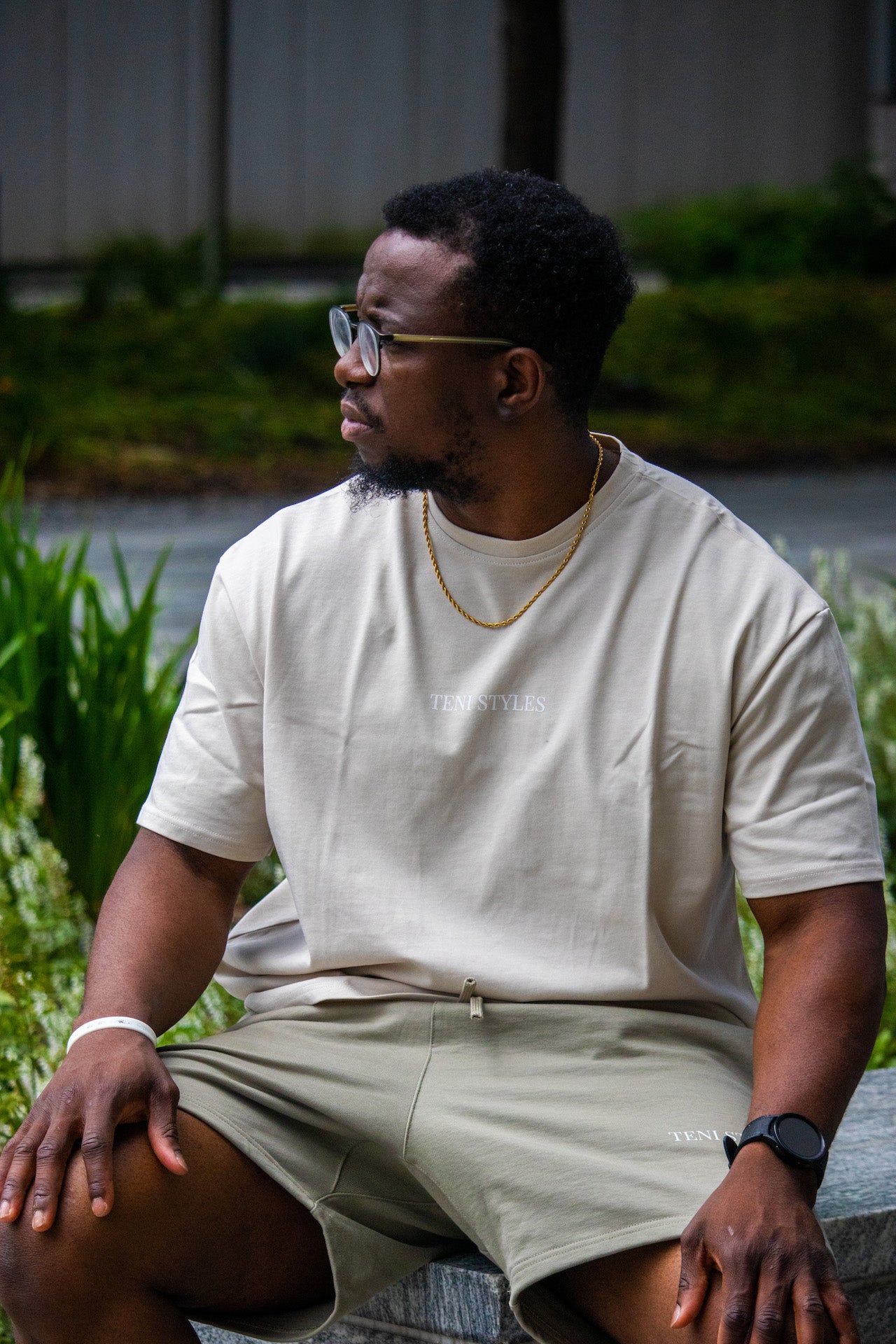 Men's Round neck T-shirt~ Cream