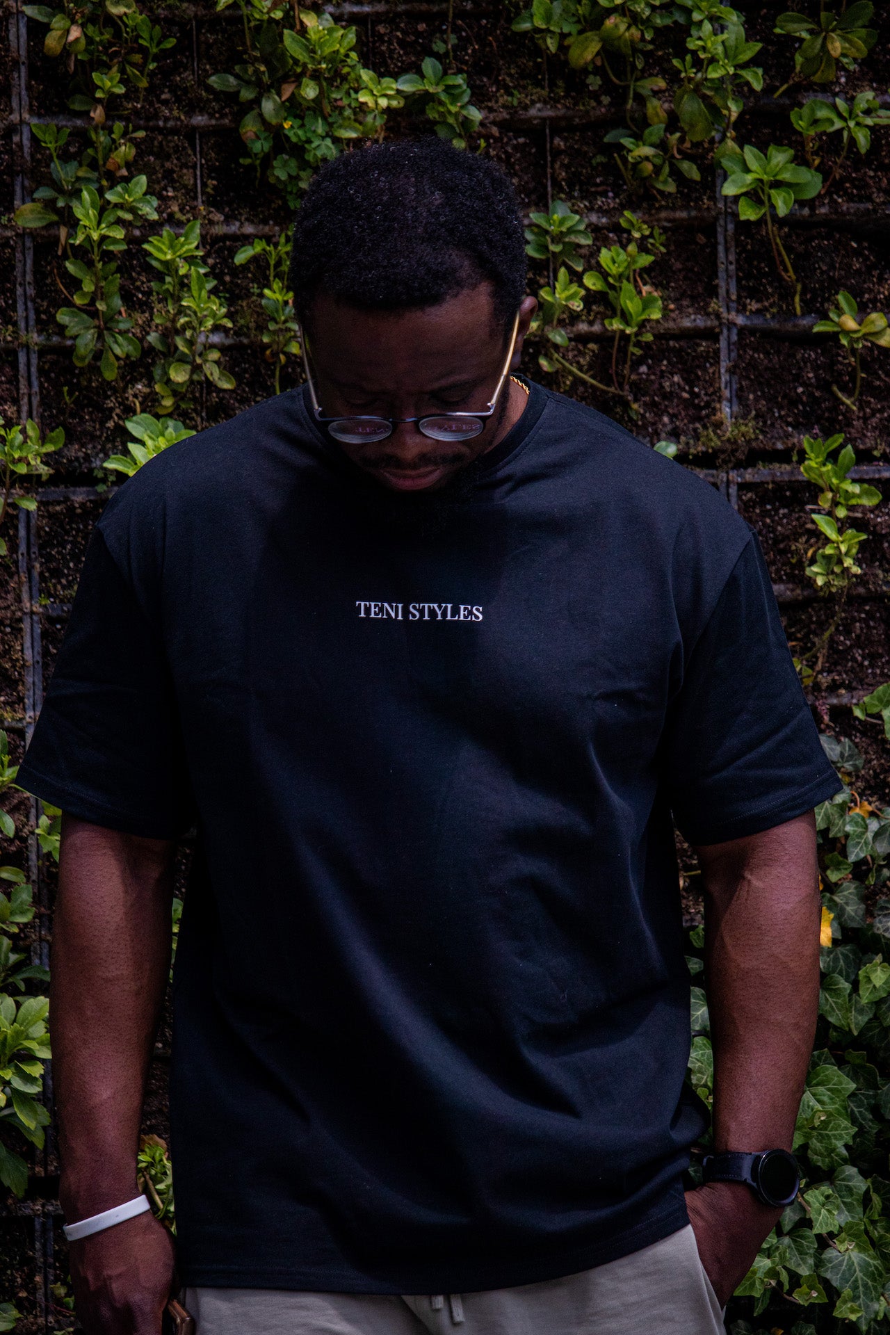 Men's Round neck T-shirt~ Black
