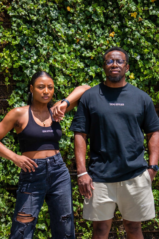 Men's Round neck T-shirt~ Black