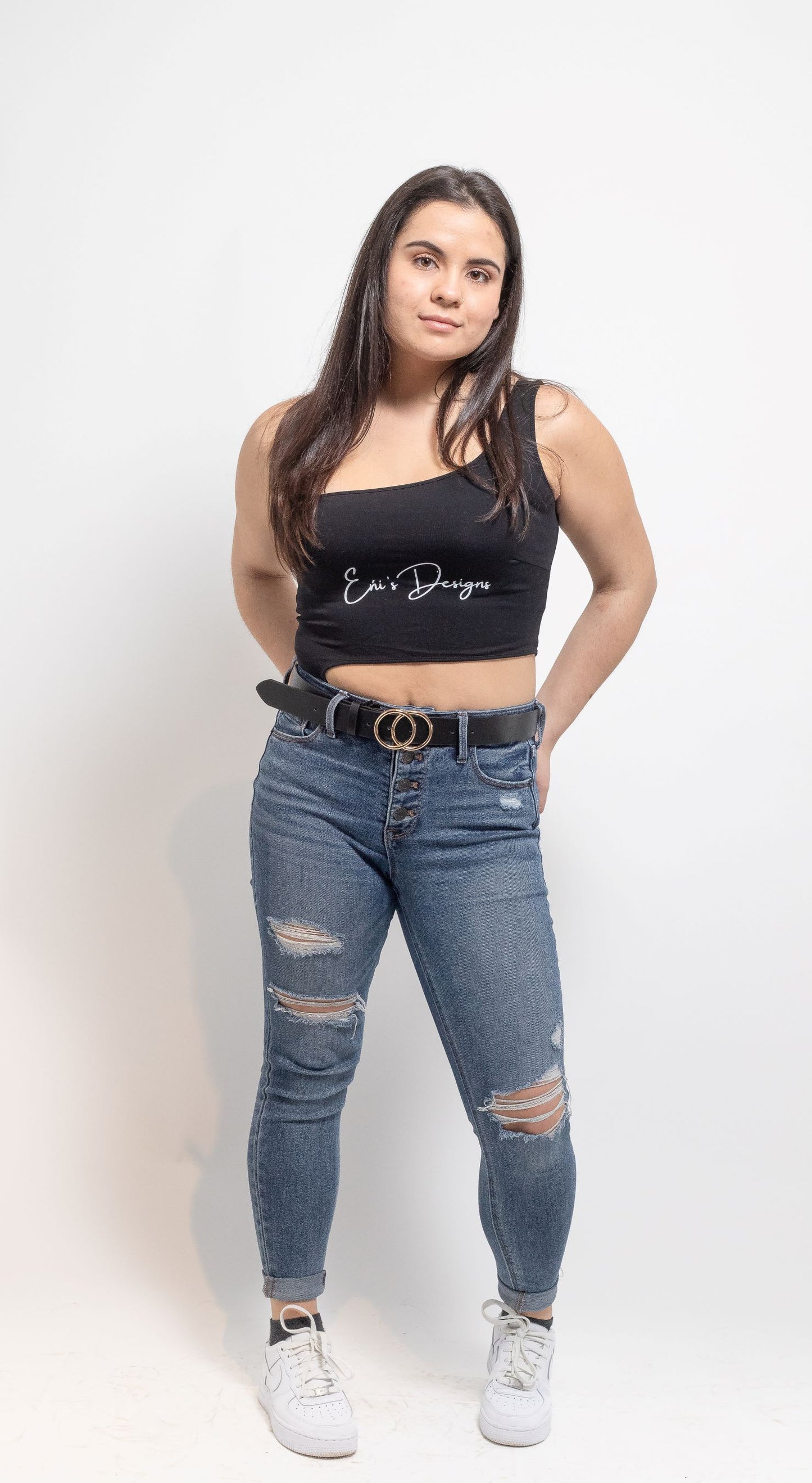 Eni's Design Black Bodysuit