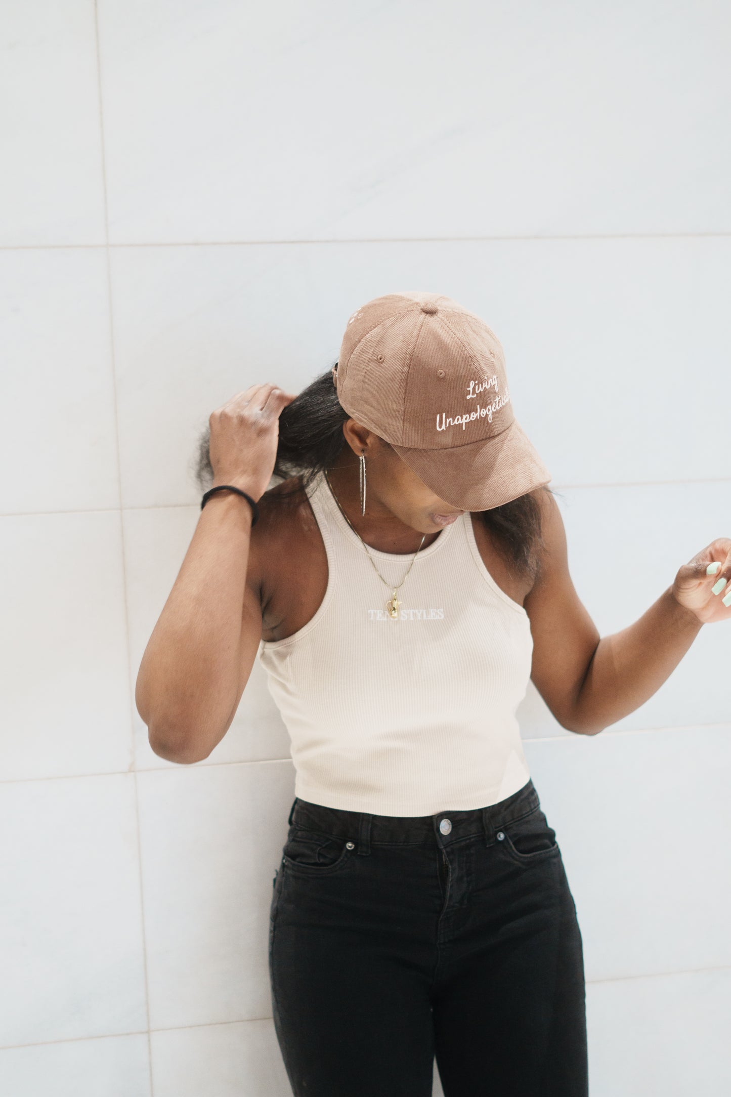 Crop Tank top~ Beige