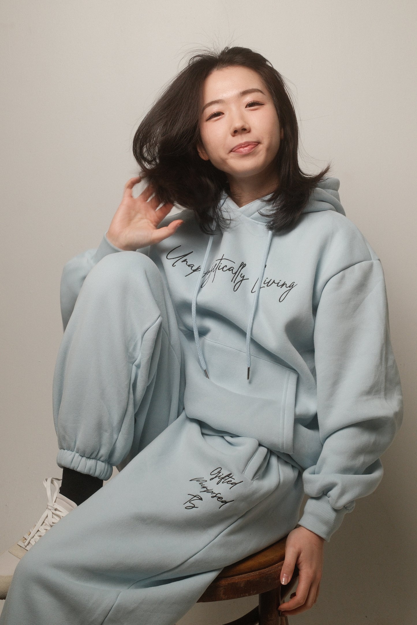 Powdered Blue Sweats