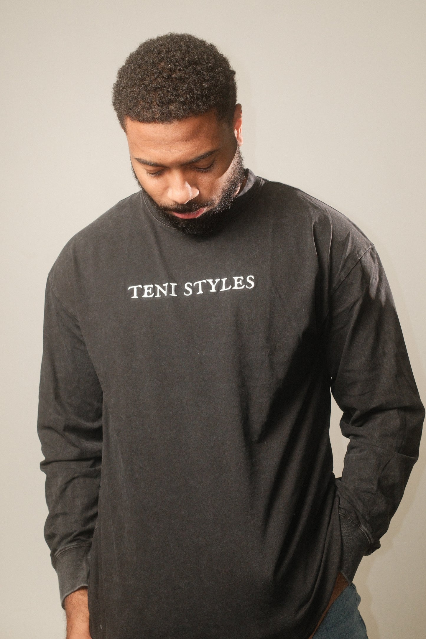 Teni's Ash Black Long Sleeve (Men)