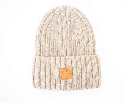 Satin Lined Winter Beanie~ Ash Brown